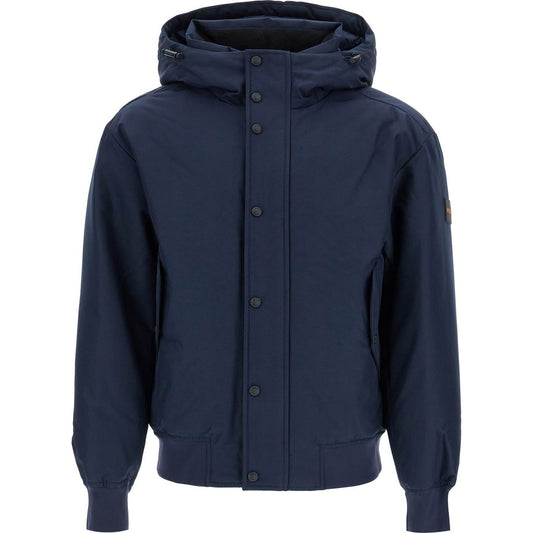 Boss dark blue adjustable hooded coat osis Jackets Boss