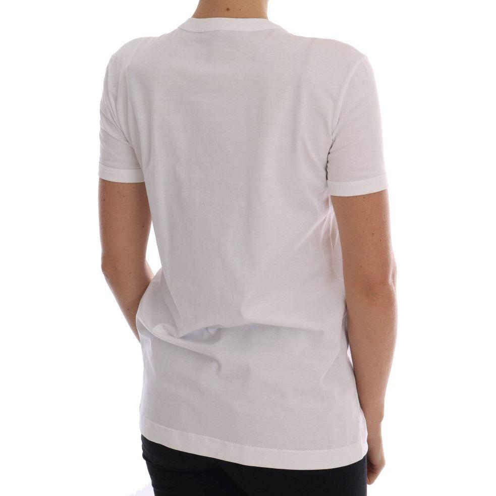 Dolce & Gabbana White Cotton Fairy Tale T-Shirt