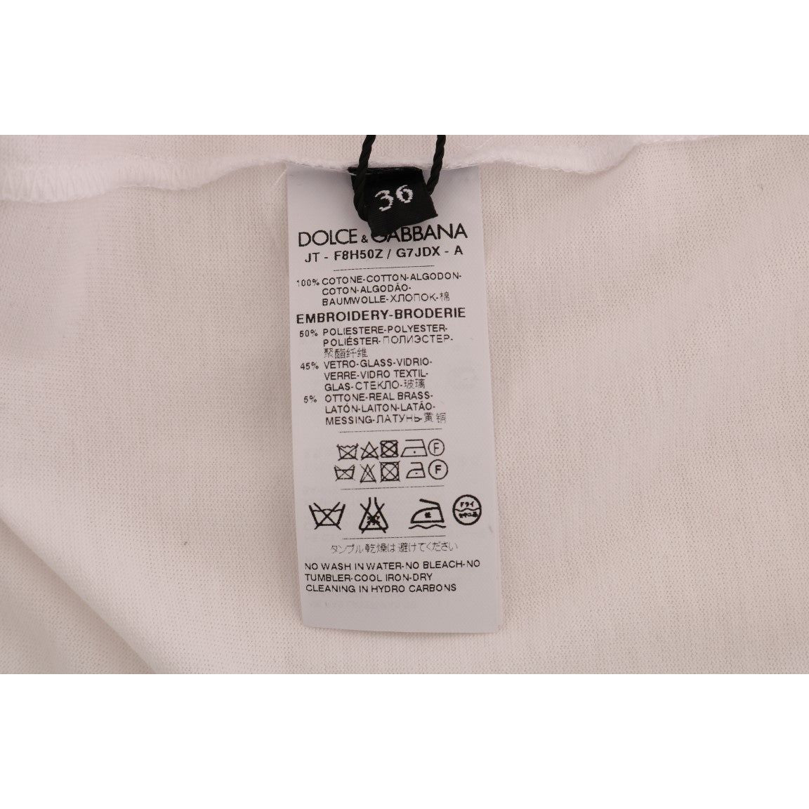Dolce & Gabbana White Cotton Fairy Tale T-Shirt
