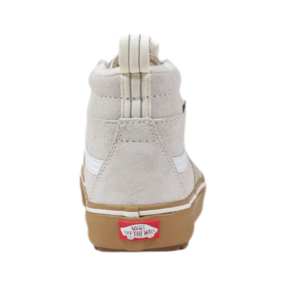 Vans Beige Leather High Top Sneakers