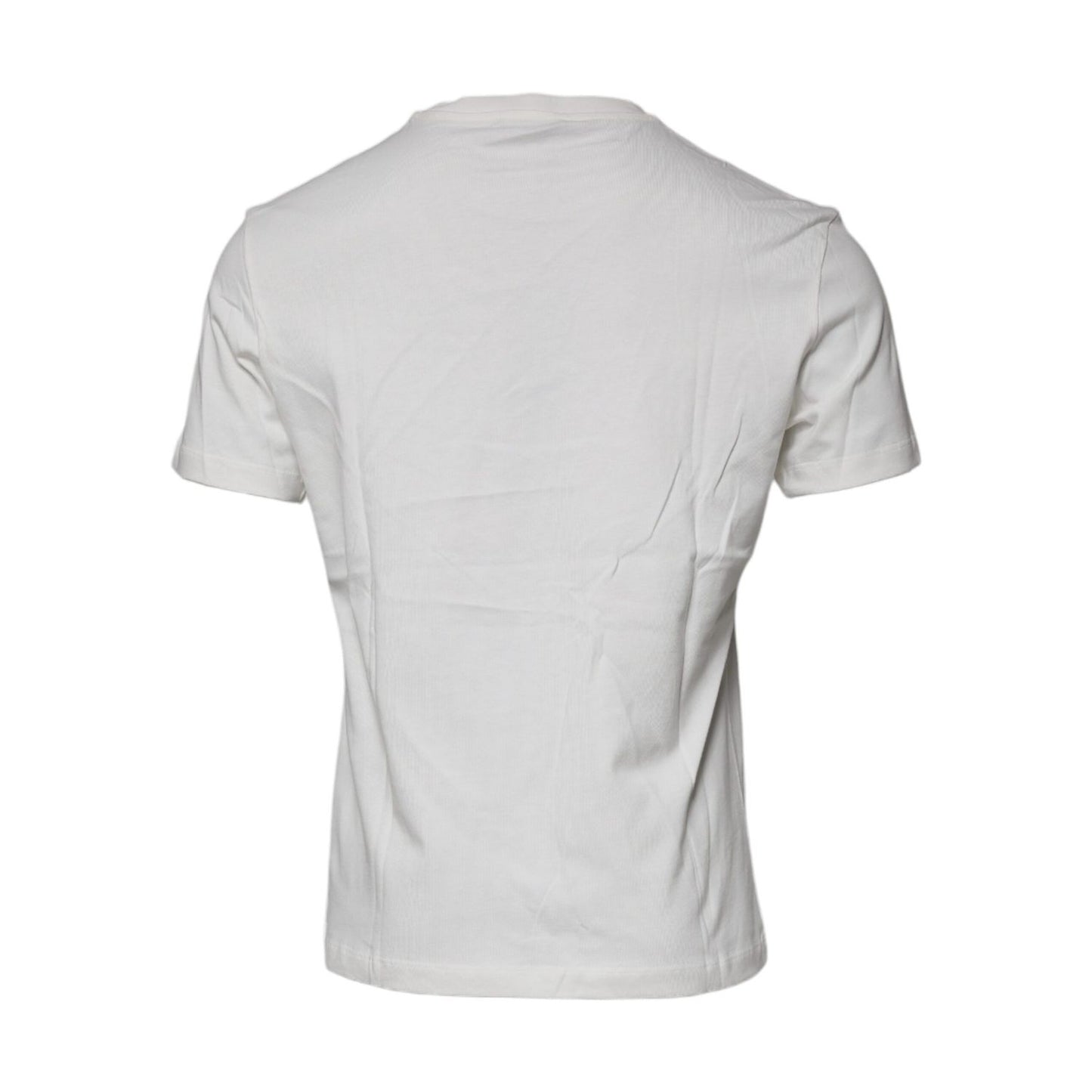 Versace White Medusa Print Cotton Crew Neck T-shirt Versace