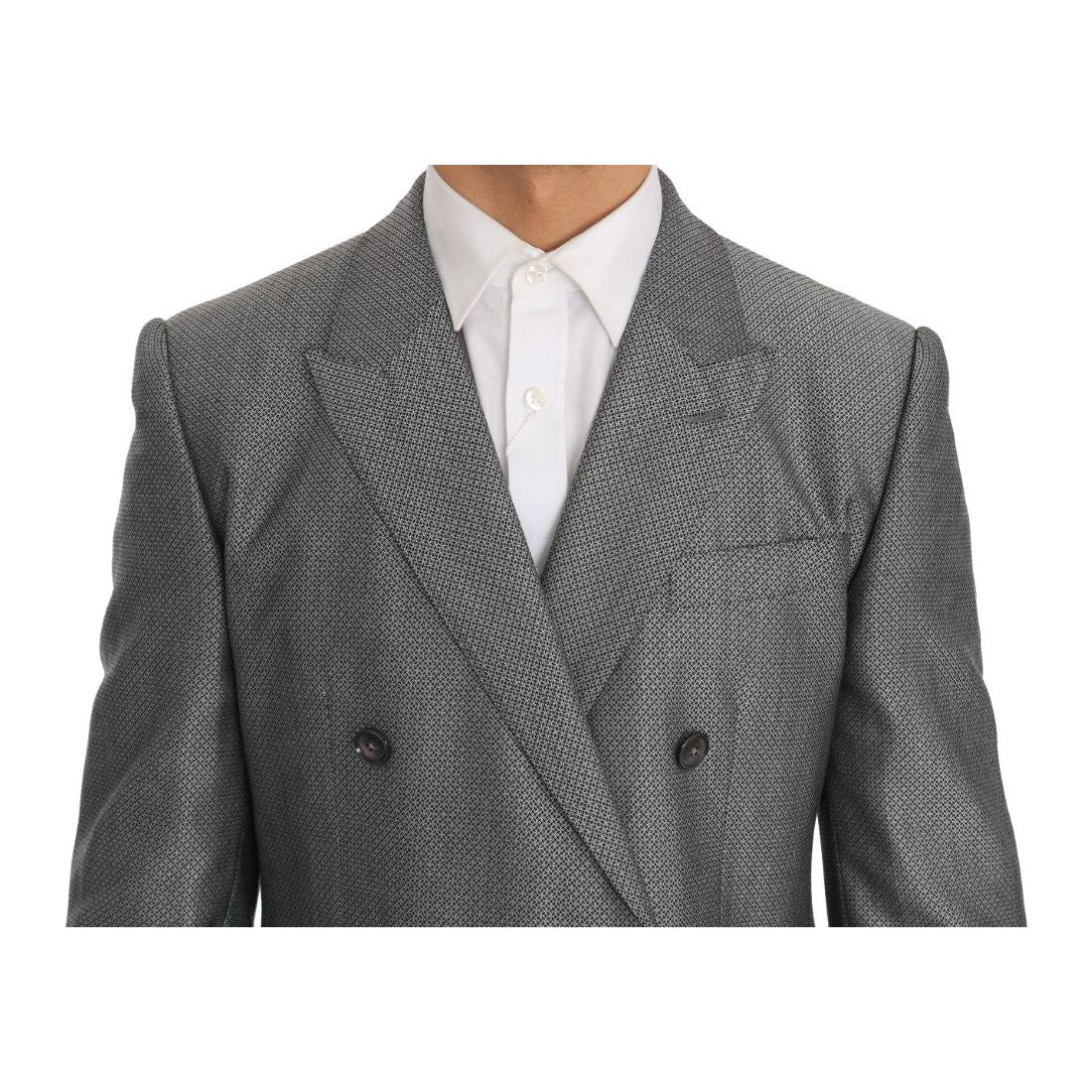 Dolce & Gabbana Black Stretch Crystal Bee Slim Fit Suit