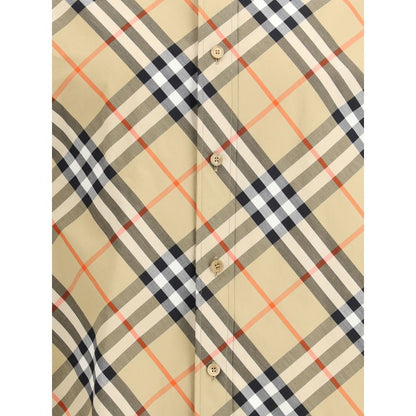 Burberry Beige Cotton Pattern Shirt