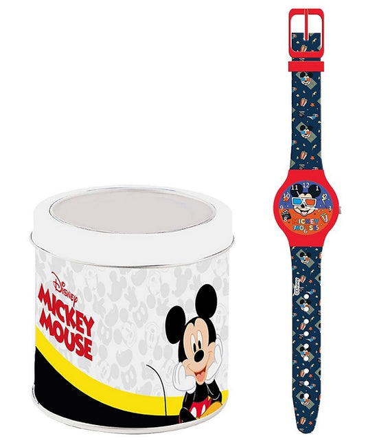 WALT DISNEY KID WATCH Mod. MICKEY MOUSE - Tin Box-0