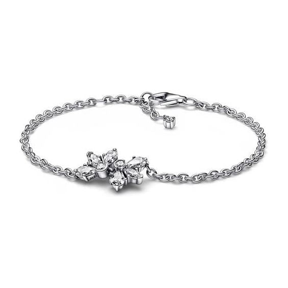 PANDORA JEWELS Mod. SPARKLING HERBARIUM CLUSTER CHAIN - Size 16 Bracelet PANDORA