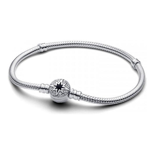 PANDORA MOMENTS Mod. NORTH STAR CLASP SNAKE CHAIN - Size 18 DESIGNER FASHION JEWELLERY PANDORA