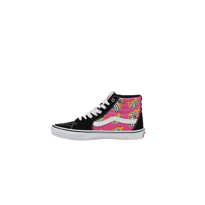 Vans Pink Suede Leather High Top Sneakers
