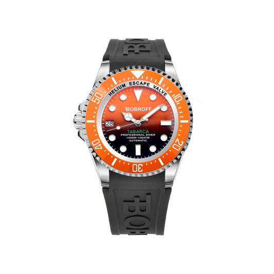 Bobroff Black Rubber Sport Watch 1728,67434610848,Accessories,Black,Bobroff,Men,New with tags,Sport Watches - Watches - Accessories,Watches - Accessories