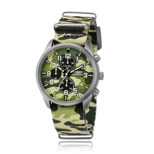 Bobroff Army Nylon Sport Watch 1728,67434610848,Accessories,Army,Bobroff,Men,New with tags,Sport Watches - Watches - Accessories,Watches - Accessories