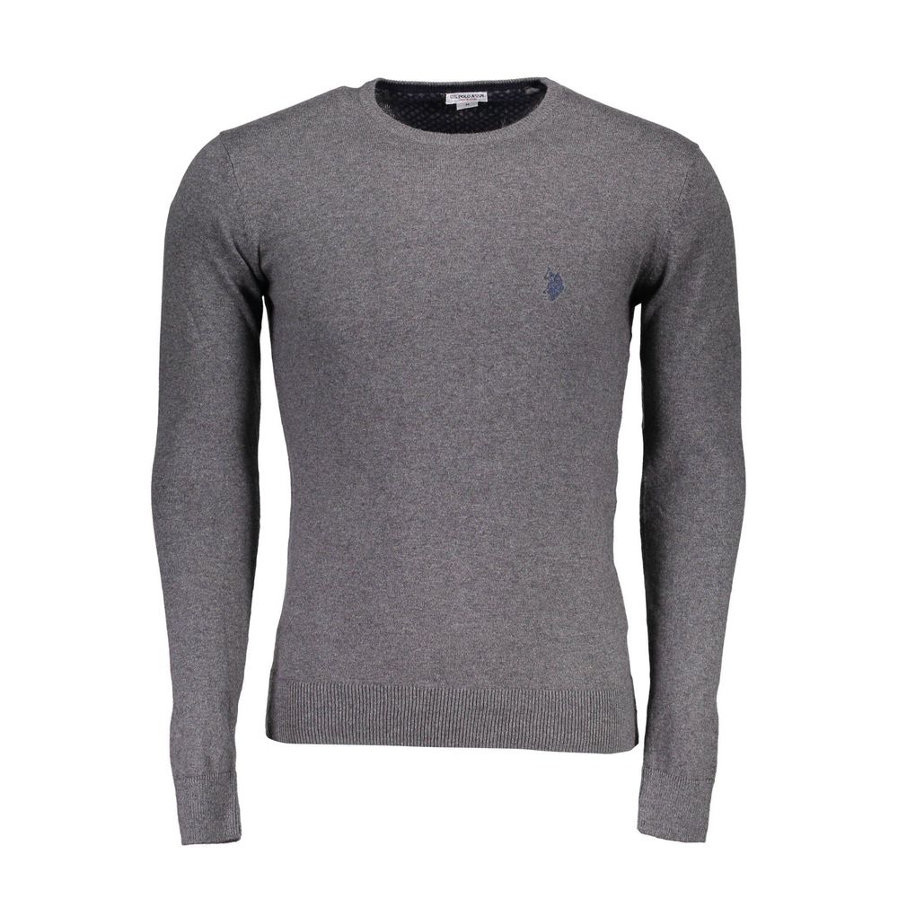 U.S. POLO ASSN. Gray Cotton Men Sweater U.S. POLO ASSN.