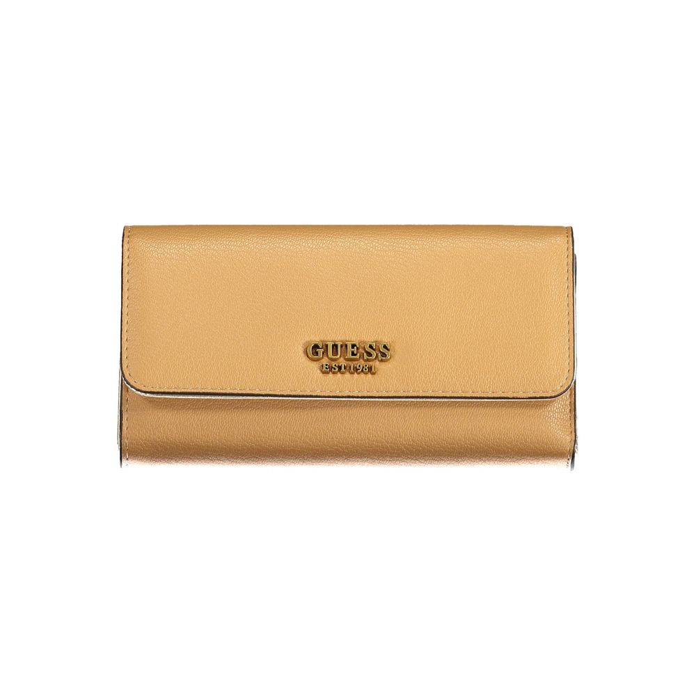 Guess Jeans Beige Polyethylene Women Wallet Guess Jeans