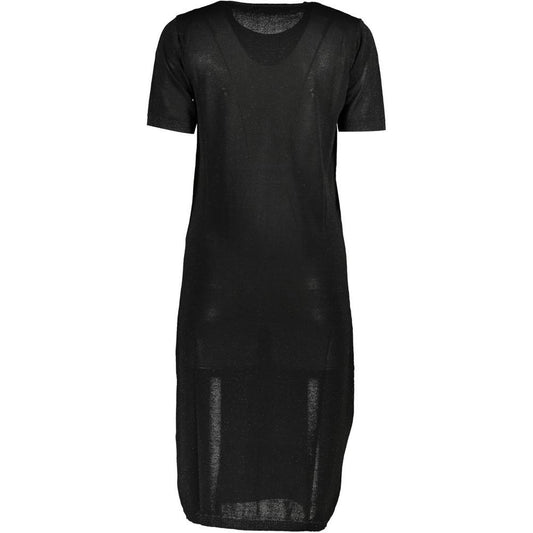 Cavalli Class Black Viscose Women Dress Cavalli Class