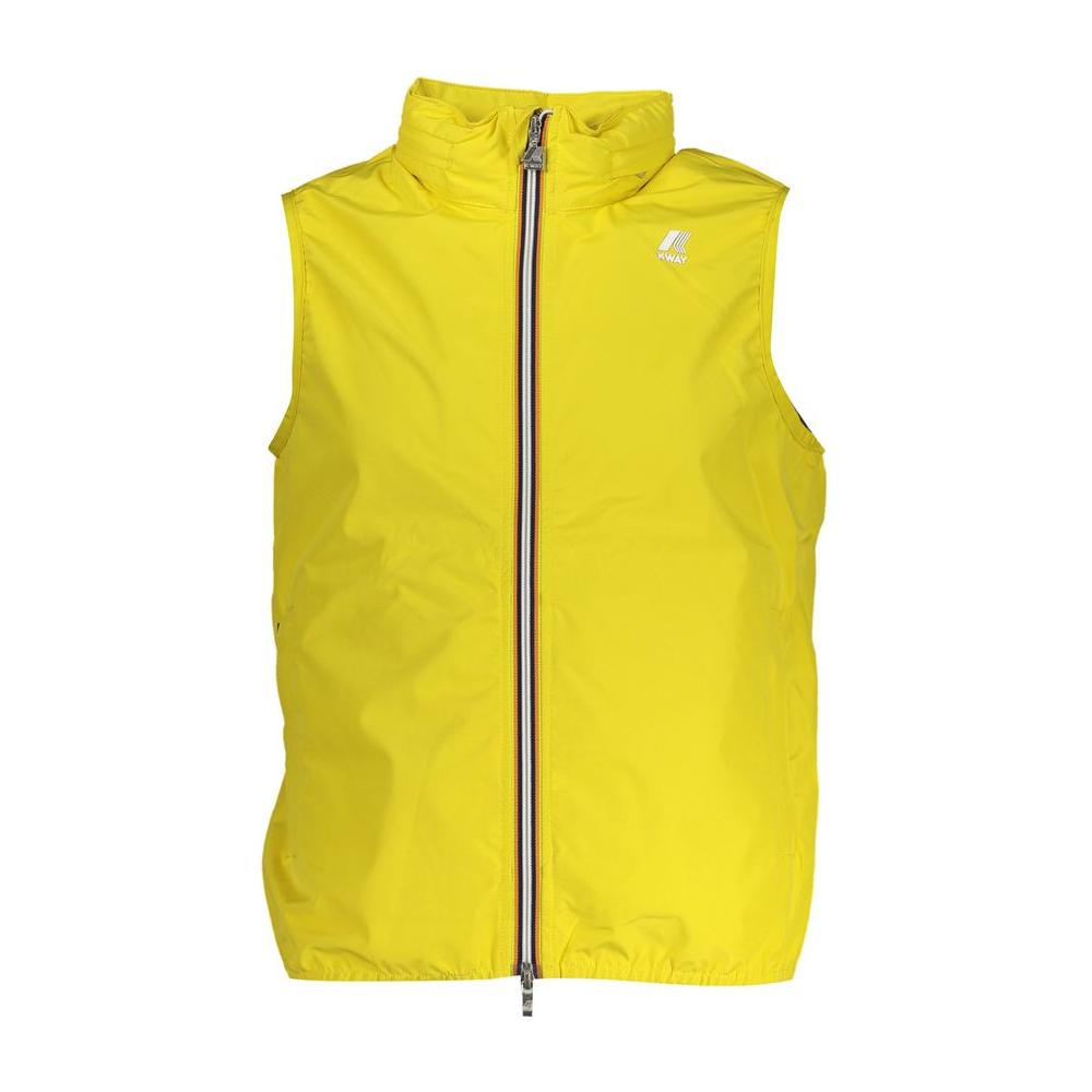 K-WAY Sleek Sleeveless Yellow Designer Jacket