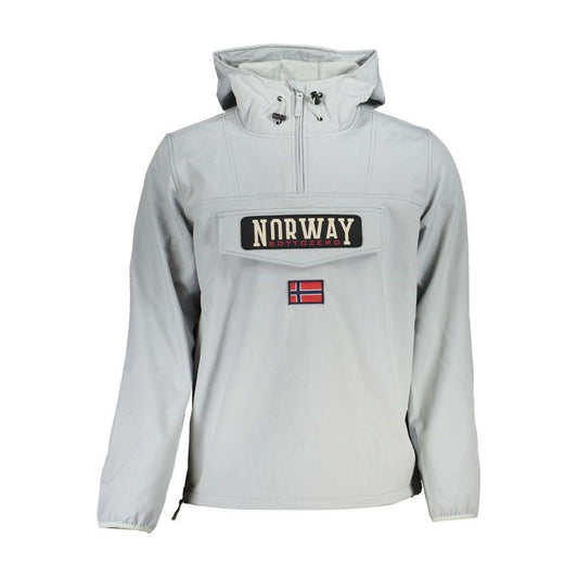 Norway 1963 Gray Soft Shell Hooded Jacket Norway 1963