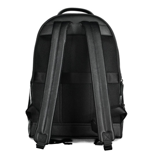 Tommy Hilfiger Black Polyethylene Men Backpack Tommy Hilfiger