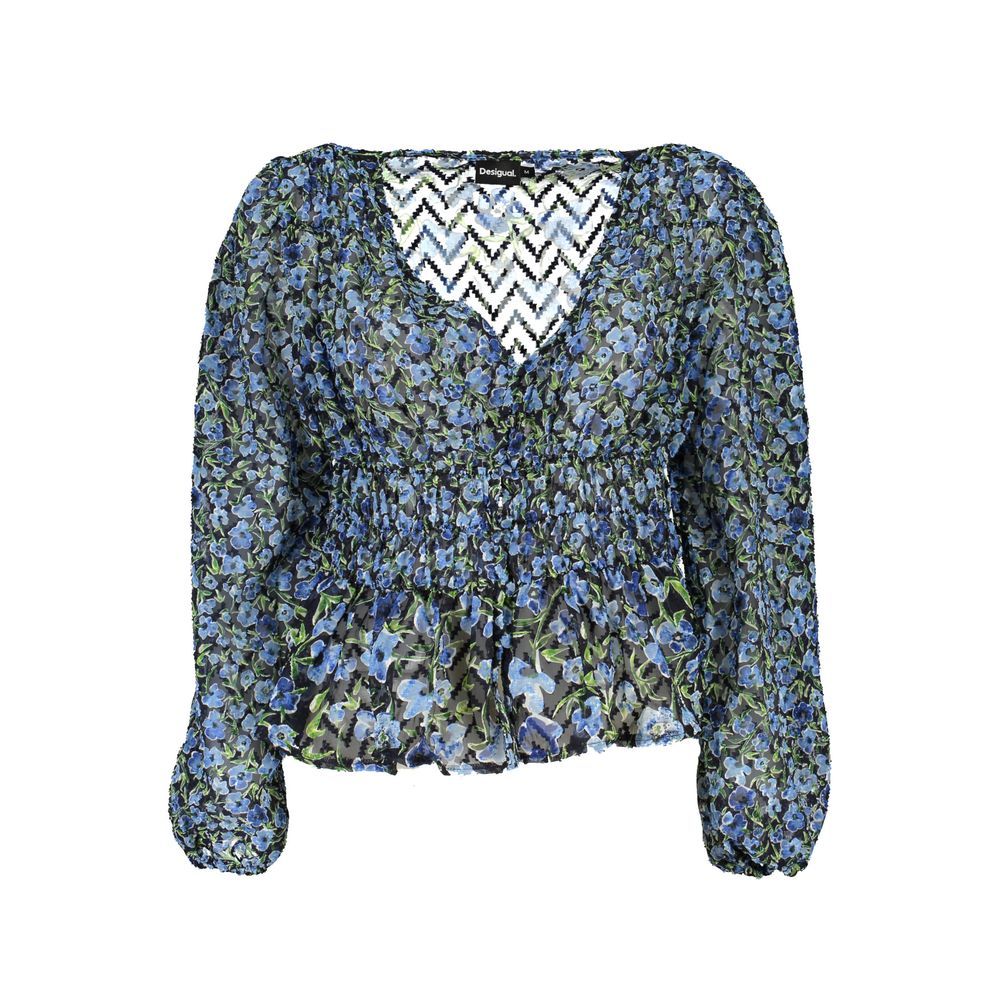 Desigual Blue Polyester Shirt
