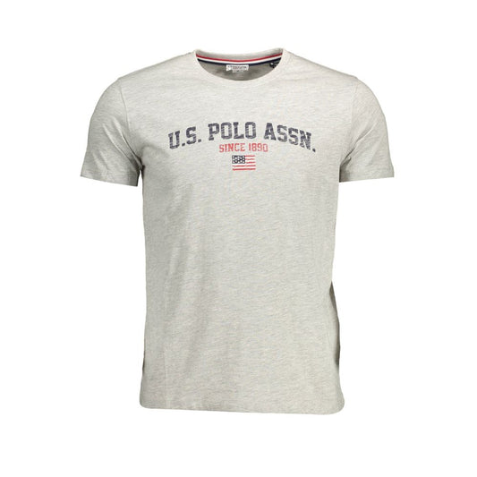 U.S. POLO ASSN. Gray Cotton Men TShirt U.S. POLO ASSN.