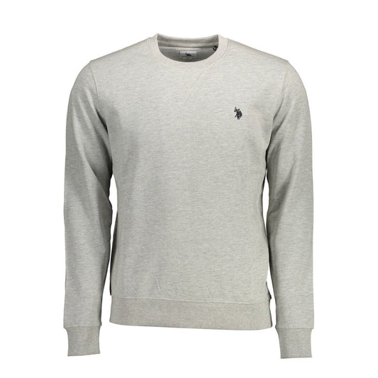 U.S. POLO ASSN. Gray Cotton Men Sweater U.S. POLO ASSN.