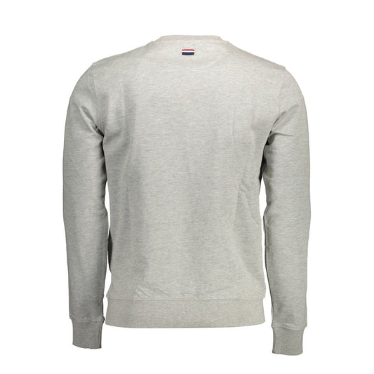 U.S. POLO ASSN. Gray Cotton Men Sweater U.S. POLO ASSN.