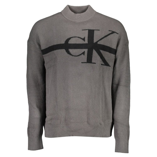 Calvin Klein Gray Cotton Men Sweater Calvin Klein