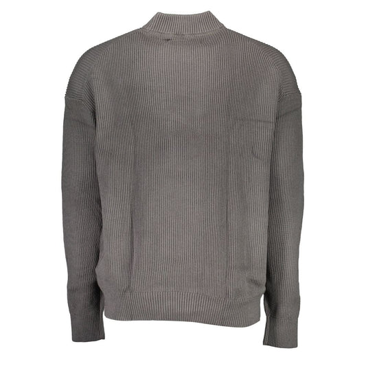 Calvin Klein Gray Cotton Men Sweater Calvin Klein