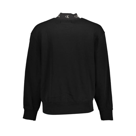 Calvin Klein Black Cotton Men Sweater Calvin Klein