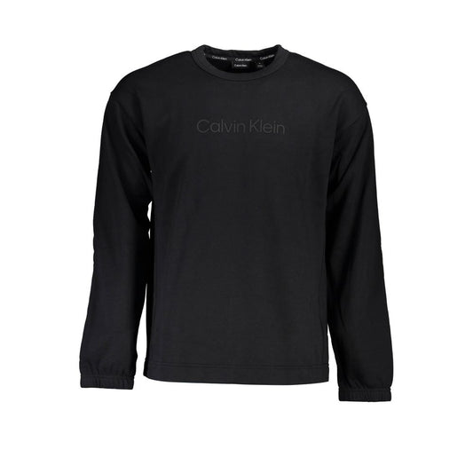 Calvin Klein Black Cotton Men Sweater Calvin Klein