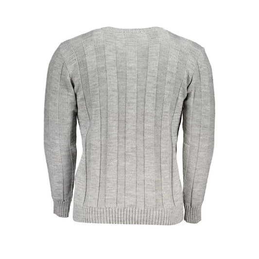 U.S. Grand Polo Gray Fabric Sweater U.S. Grand Polo