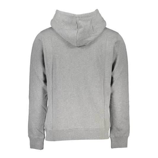 Calvin Klein Elegant Gray Long Sleeve Hooded Sweatshirt Calvin Klein