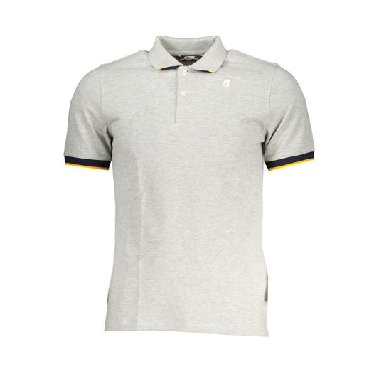 K-WAY Gray Cotton Polo Shirt K-WAY