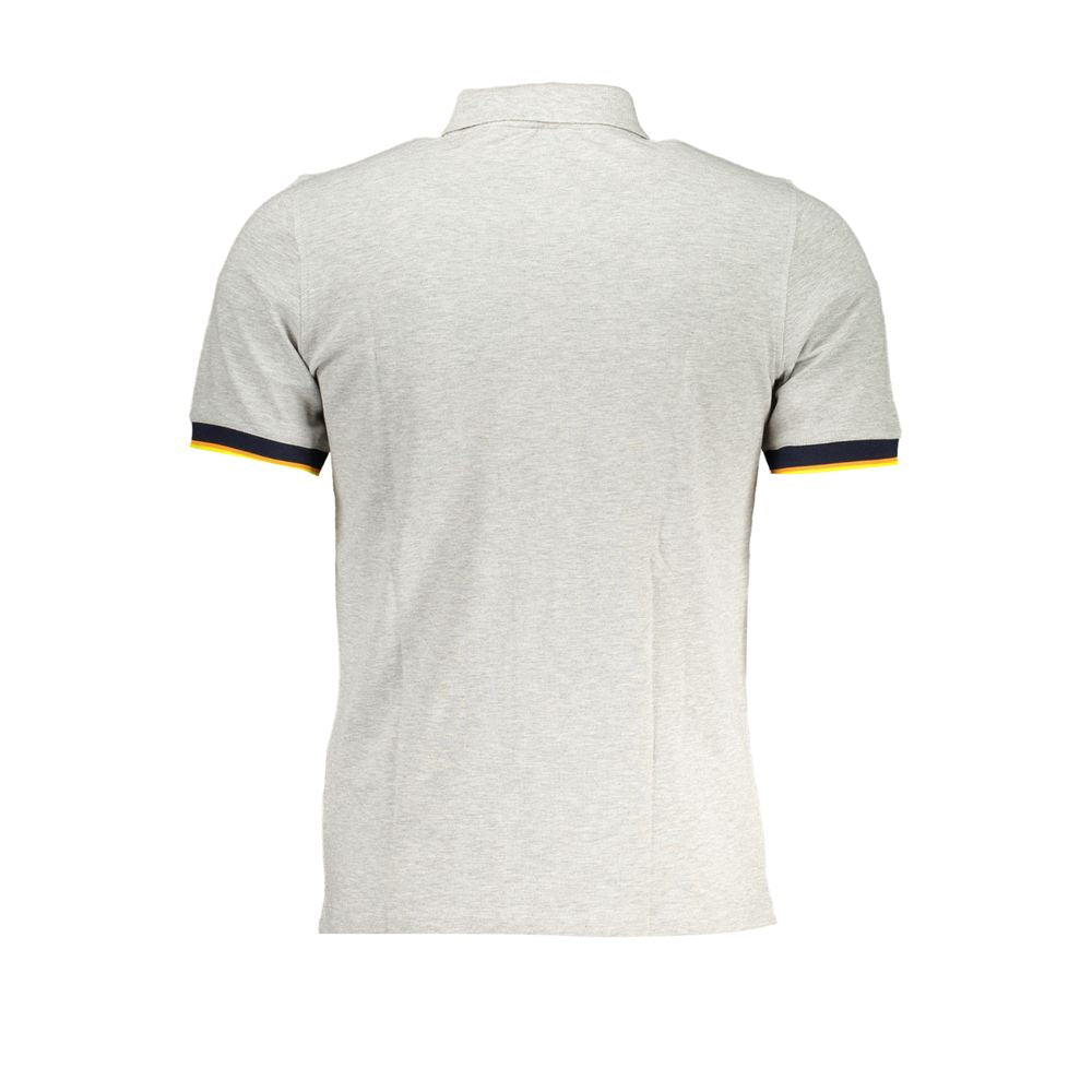 K-WAY Gray Cotton Polo Shirt K-WAY