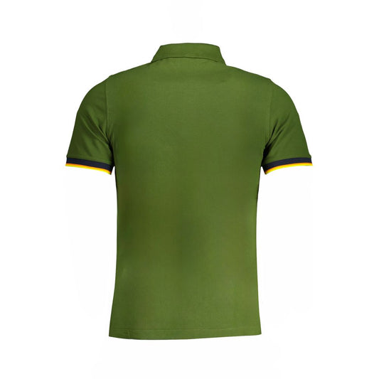 K-WAY Green Cotton Polo Shirt K-WAY