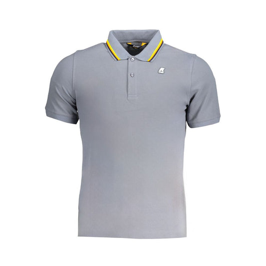 K-WAY Gray Cotton Polo Shirt K-WAY