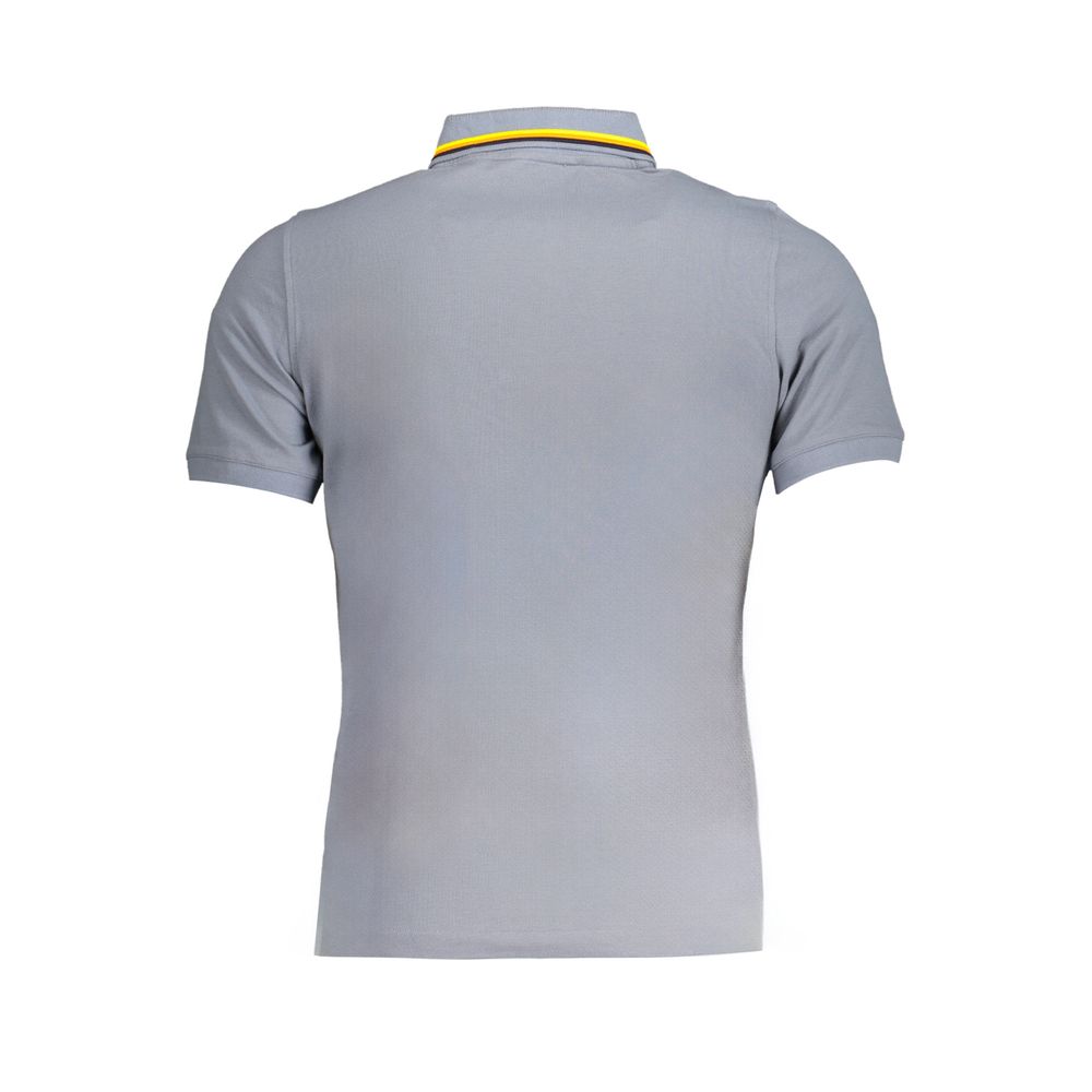 K-WAY Gray Cotton Polo Shirt K-WAY