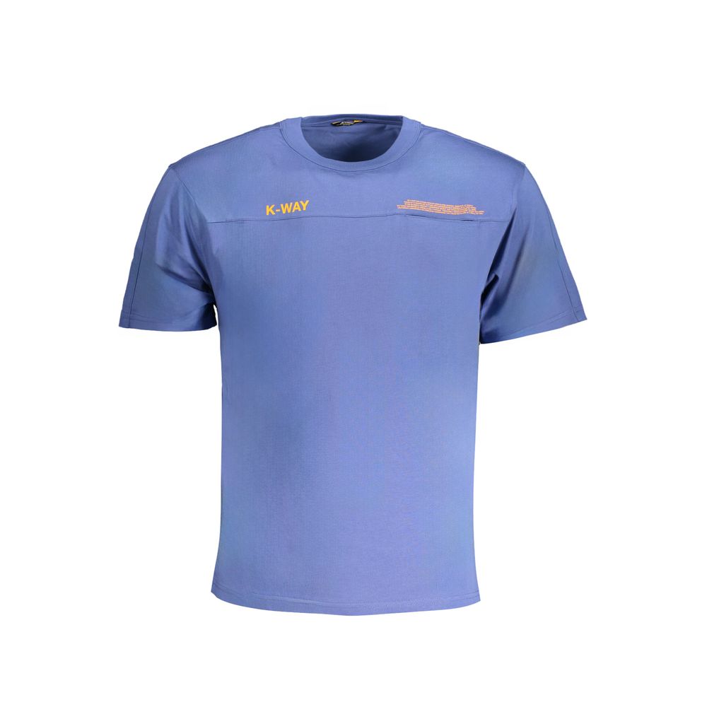 K-WAY Blue Cotton T-Shirt K-WAY