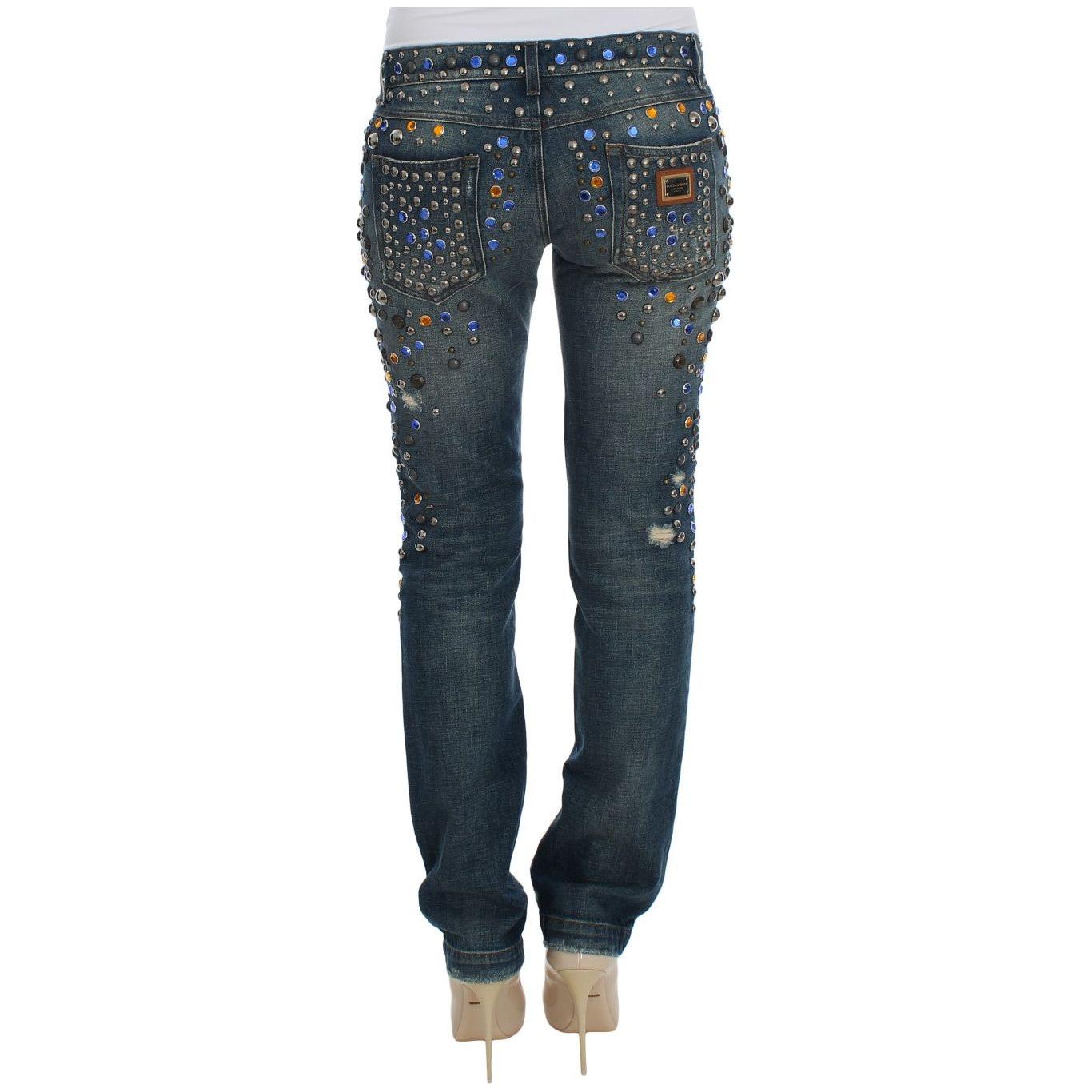 Dolce & Gabbana Enchanted Sicily Crystal Embellished Jeans Dolce & Gabbana