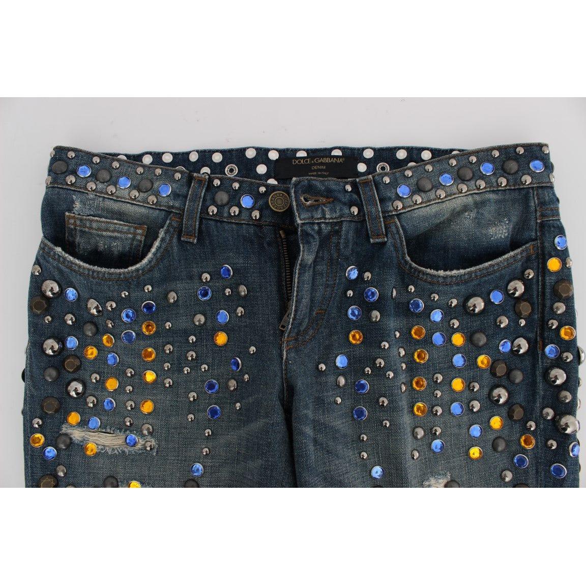 Dolce & Gabbana Enchanted Sicily Crystal Embellished Jeans Dolce & Gabbana