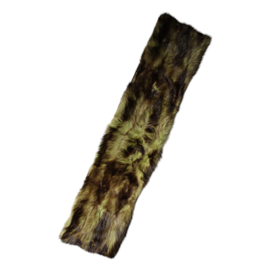 Dolce & Gabbana Multicolor Fur Shawl Neck Wrap Cover Collar Scarf