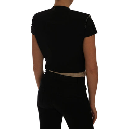 Dolce & Gabbana Black Short Croped Blazer Jacket