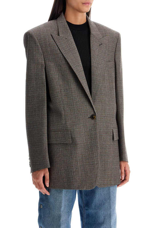 Stella McCartney houndstooth single-breasted bl Jackets Stella McCartney