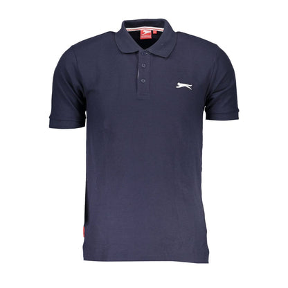 Slazenger Blue Polyester Men's Polo Shirt