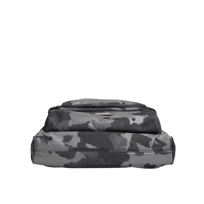 Dolce & Gabbana Black Camouflage Shoulder Strap Logo Plaque Bag