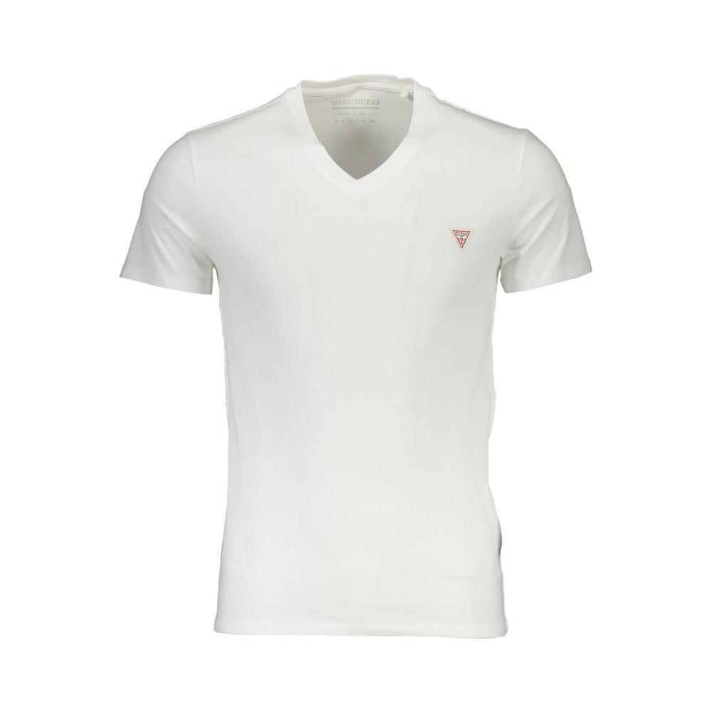 Guess Jeans Bianco Cotton Men T-Shirt