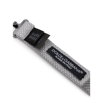 Dolce & Gabbana Gray Silk Bowtie