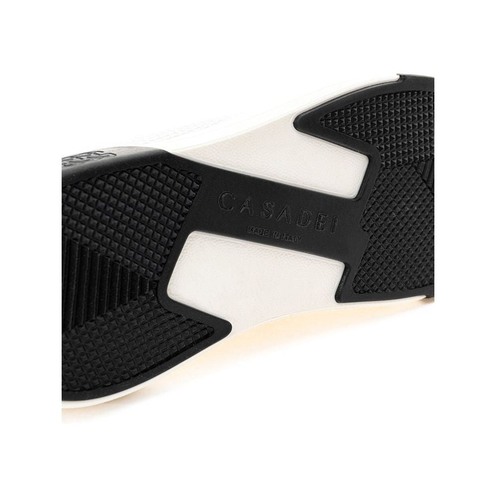 حذاء رياضي أنيق من الجلد باللون الأبيض من Casadei