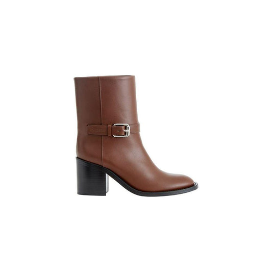 Burberry Brown Leather Ankle Boots