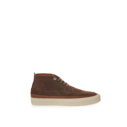 Lardini Brown Suede Leather Athletic Sneakers