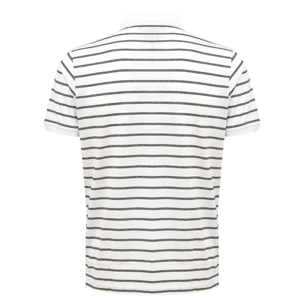 Dunhill White Cotton Polo Shirt