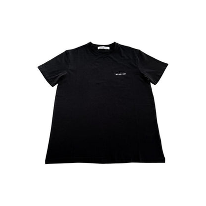 Trussardi Beachwear Black Cotton T-Shirt
