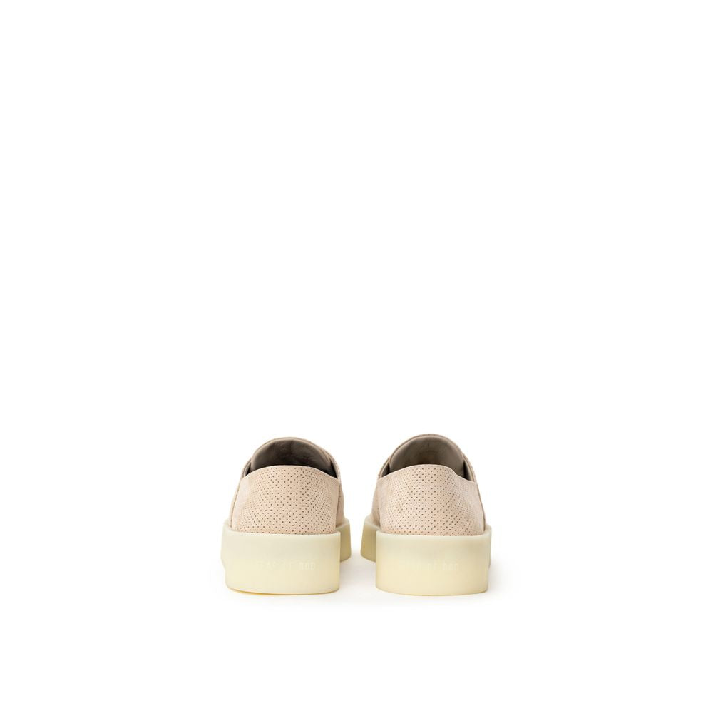 Fear Of God Beige Leather Low Top Sneakers